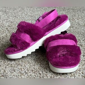Koolaburra by UGG Festival Fuchsia Fuzz'd Outt Women's Slipper - Size 8